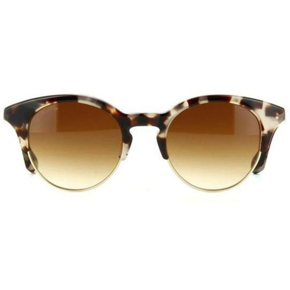 Dita Round Style Dark Brown Gradient Lens. main image 4